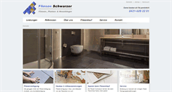 Desktop Screenshot of fliesen-schwarzer.de