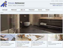 Tablet Screenshot of fliesen-schwarzer.de